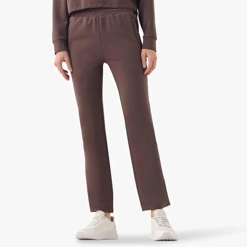 ADOT by Splash Solid Track Pants with Elasticated Waistband and Pockets