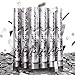 YESHOW Confetti Cannon Party Poppers Shooters6 pack YESHOW Confetti Blaster Silver Metallic for Birthday Graduation Wedding Christmas New Years Eve - Image 2