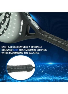 CAMEWIN Pro-Grade Paddle Racket for Ultimate Performance 4013 Diamond Shape Full Carbon Fiber Padel Tennis Racquet with Bag Cover  - Image 3