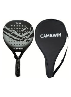 CAMEWIN Pro-Grade Paddle Racket for Ultimate Performance 4013 Diamond Shape Full Carbon Fiber Padel Tennis Racquet with Bag Cover  - Image 1