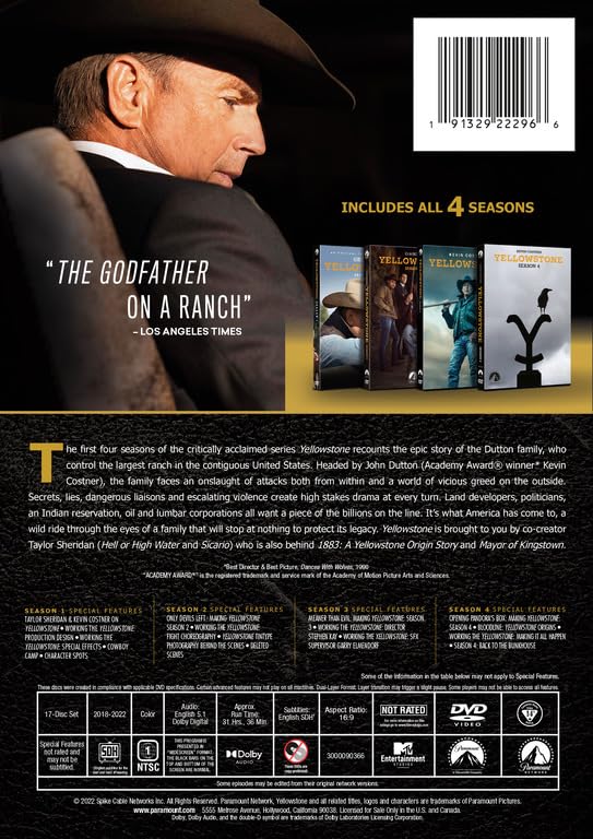 Paramount Yellowstone: The First Four Seasons [DVD] - Image 4