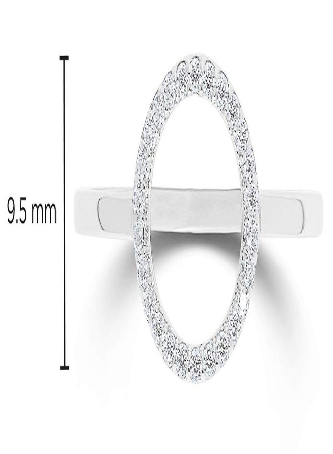 Milla Dainty Rings For Women - Gold Stacking Rings or Silver Stackable Rings - Open Circle Rings & Chain Rings for Women (Open Circle - Sterling Silver, Size 9) - Image 3