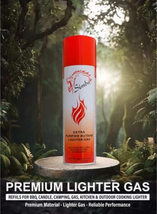Simba Extra Purified Butane Lighter Gas 250ml - Image 3