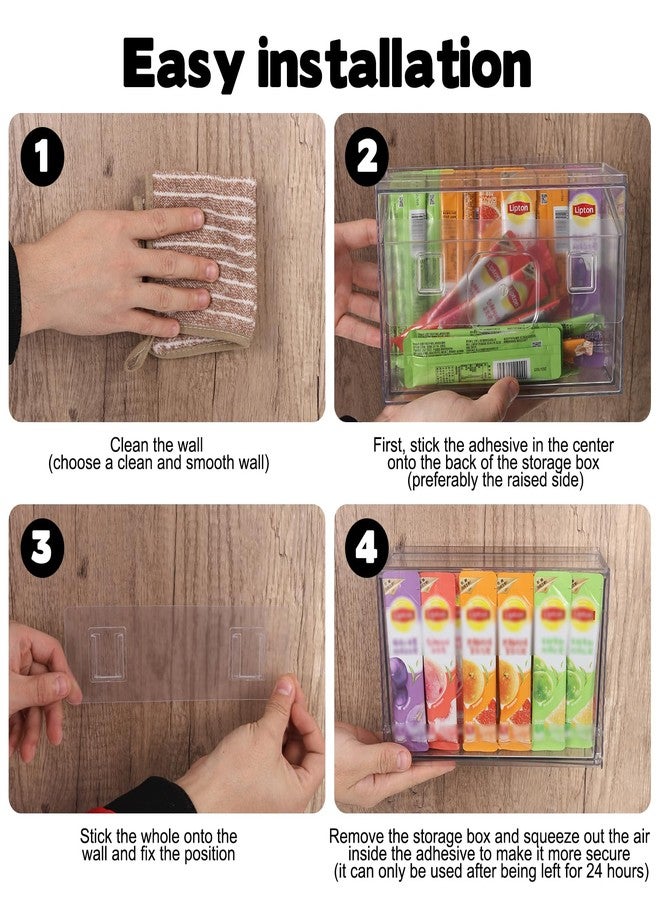 Rainmae Dishwasher Detergent Pod Holder Clear Acrylic Wall Mounted Large laundry Pods Under Sink Storage Case Candy Organizer Cleaning Supplies Container with Divide for Home Kitchen Office Cabinet - Image 4