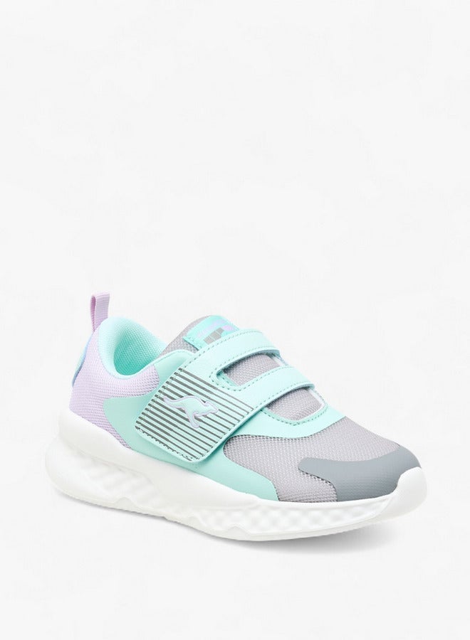 كانغاروس حذاء رياضي للبنات بأربطة لاصقة وتصميم ملون - Image 2