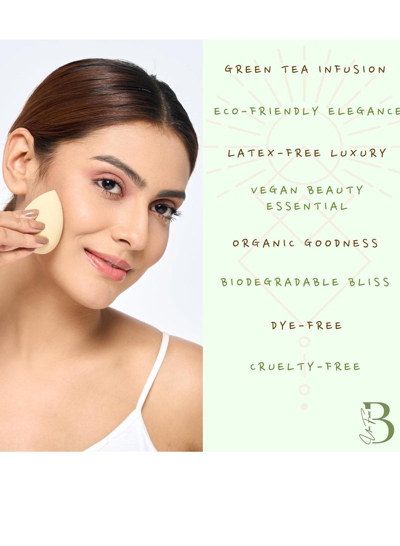 Lukadah Makeup Sponge Set, Makeup Blender Sponges with Storage Box, Foundation Blending Beauty Blender - Flawless for Liquid Creams and Powders, Beauty Cosmetic Blender, Makeup Puff | 4 Pcs - Image 4