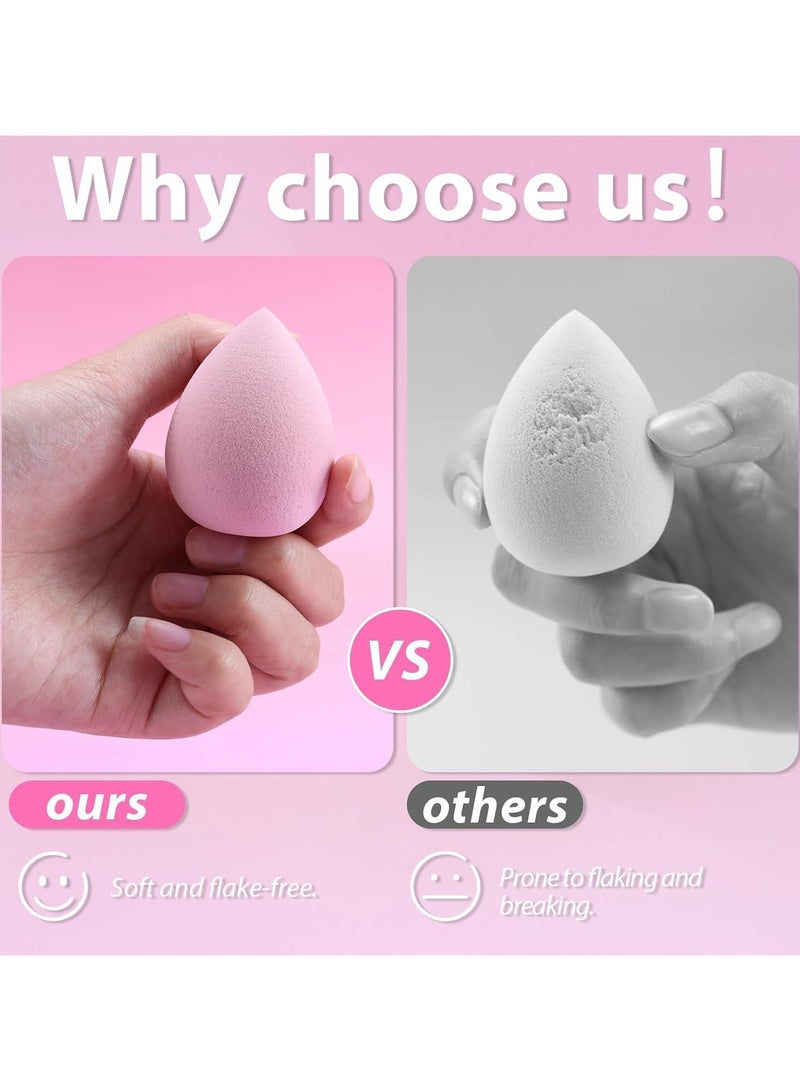 Lukadah Makeup Sponge Set, Makeup Blender Sponges with Storage Box, Foundation Blending Beauty Blender - Flawless for Liquid Creams and Powders, Beauty Cosmetic Blender, Makeup Puff | 4 Pcs - Image 5