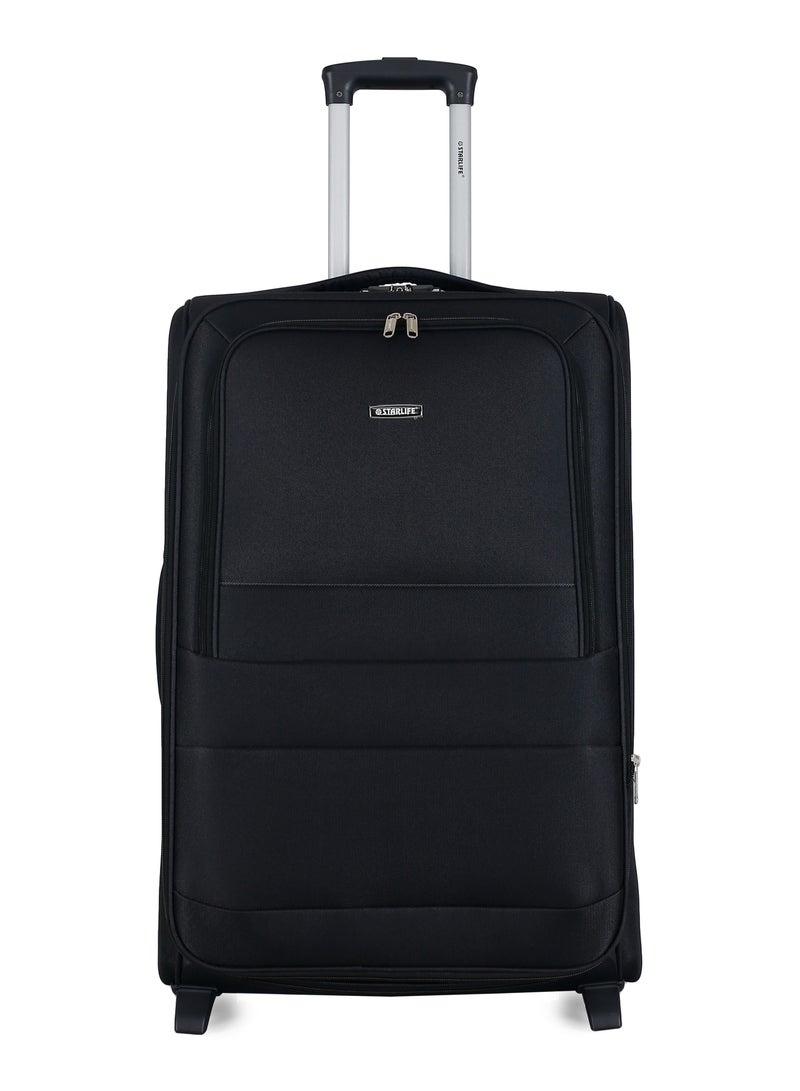 STARLIFE Set of 3 Light Weight Polyester Trolley Luggage 2 Wheels With Number Lock 20,24,28 Inches - Image 2