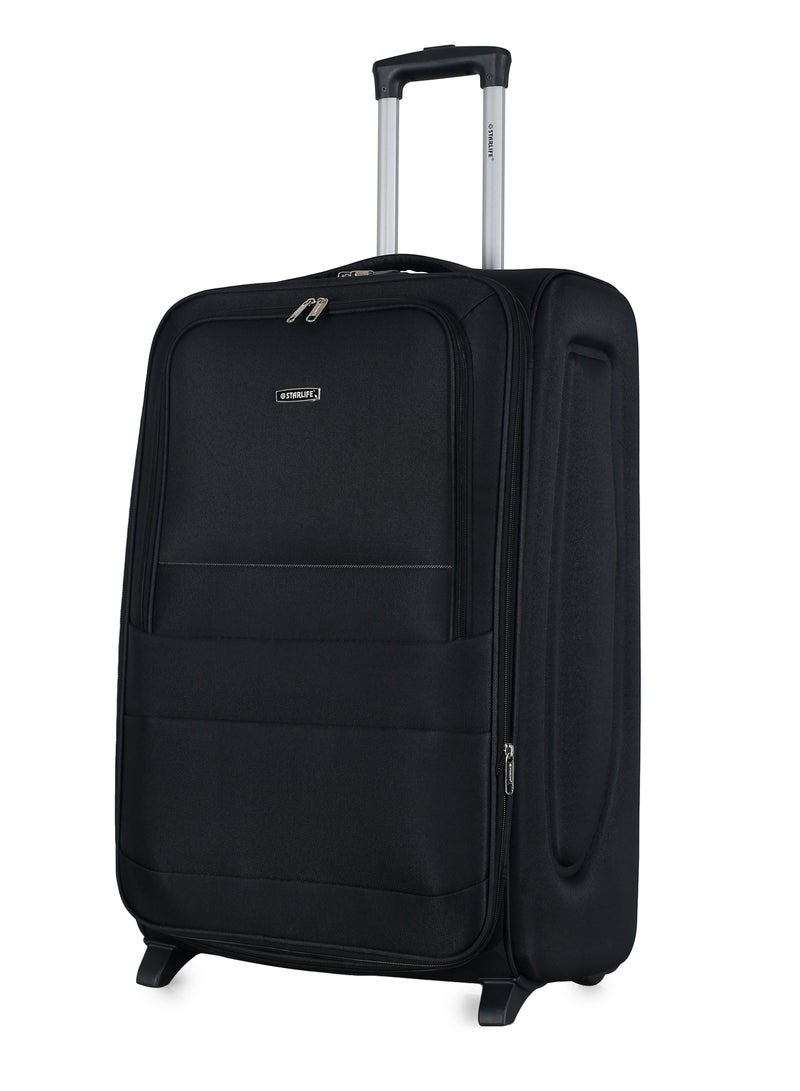 STARLIFE Set of 3 Light Weight Polyester Trolley Luggage 2 Wheels With Number Lock 20,24,28 Inches - Image 3