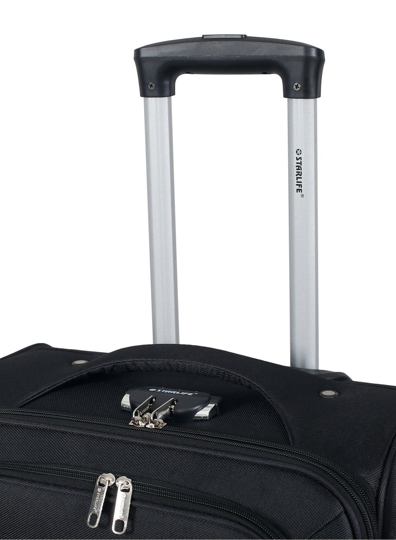STARLIFE Set of 3 Light Weight Polyester Trolley Luggage 2 Wheels With Number Lock 20,24,28 Inches - Image 5