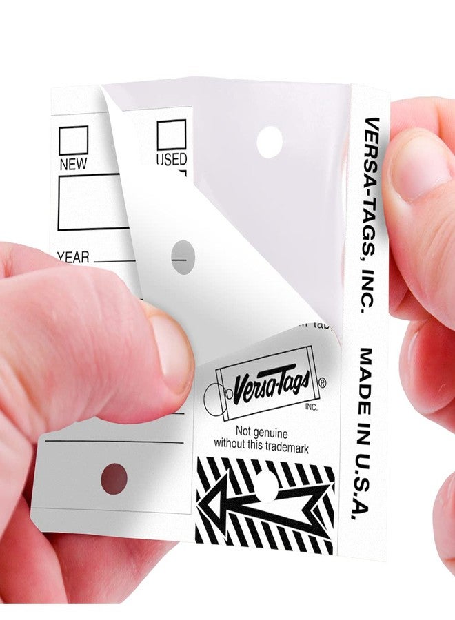 Versa-Tags 250 Per Box, Self-Protecting Paper Key Tags with Chrome-Plated Split Rings Perfect for Car Truck Or RV Dealers White - Image 4