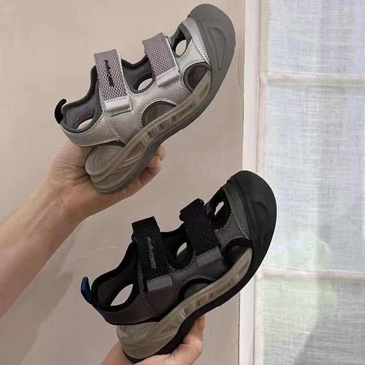 Summer New Style Children''s Outdoor Closed-Toe Anti-Kick Sports Sandals for Boys, Hollow Casual Soft-Soled Non-Slip Beach Shoes - Image 5