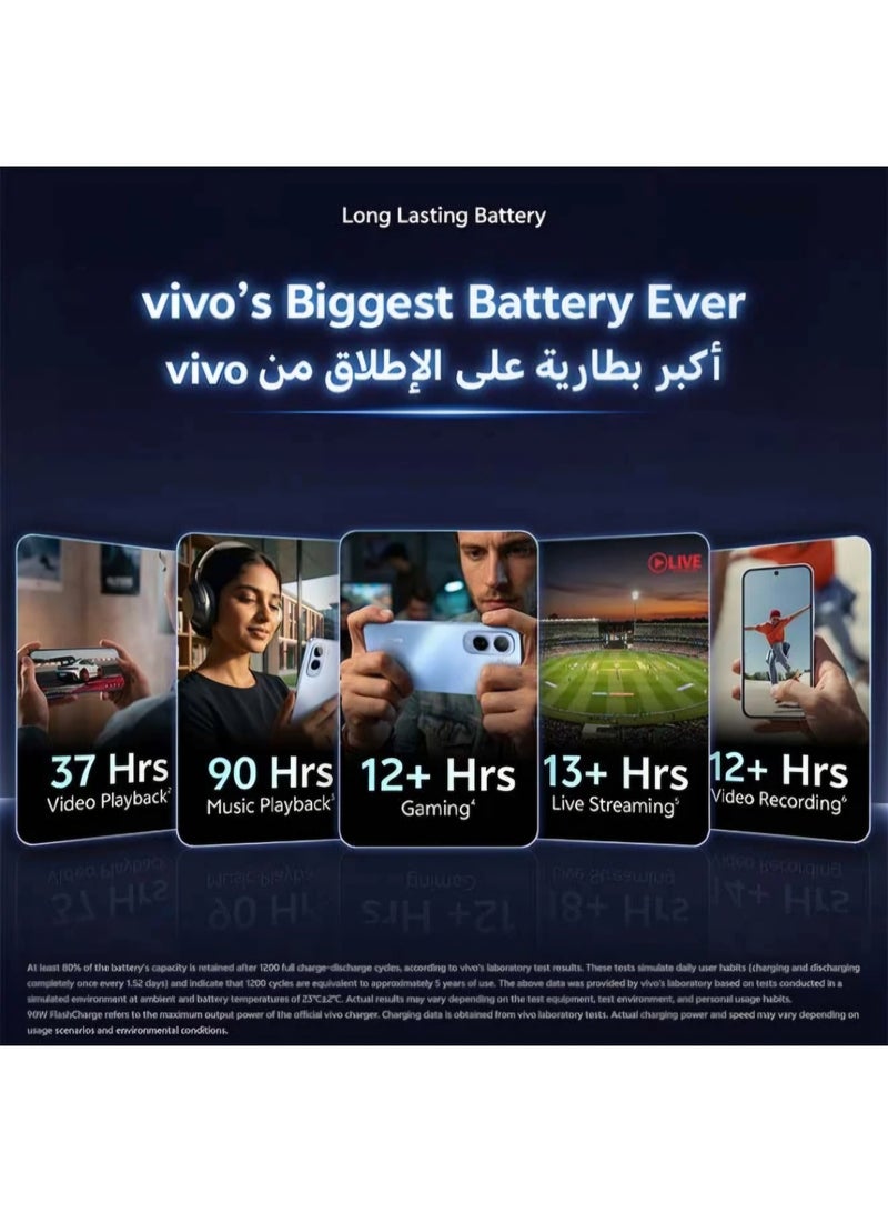 vivo T5 Pro 5G AI Dual SIM Black 8GB 256GB With Exclusive Gifts: TWS , 90W charger, Protective Cover And 24 Months Warranty + 1 Year Screen Replacement - Middle East Version - Image 4