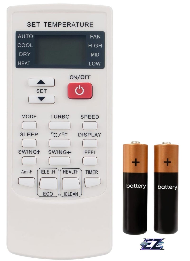 ELTRAZONE - New Remote Control YKR-H/102E Replacement Air Conditioner YKR-H/102E For AUX AC A/C Air Conditioner YKR-H/102E YKR-H/002E YKR-H/006E YKR-H/101E with battery - Image 1