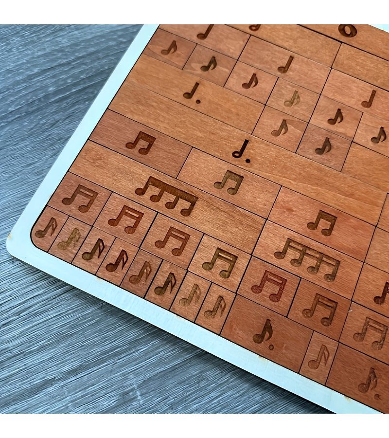 Wooden Musical Note Combination Tools Set Music Perception Board Teaching Demonstration Supplies Gift For Music Enthusiasts - Image 3