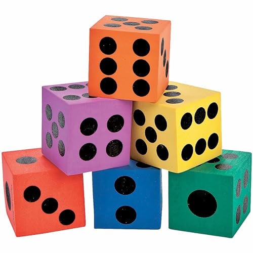 Fun Express - Foam Dice Assortment - Toys - Games - Indoor & Mini Game Sets - 12 Pieces - Image 2