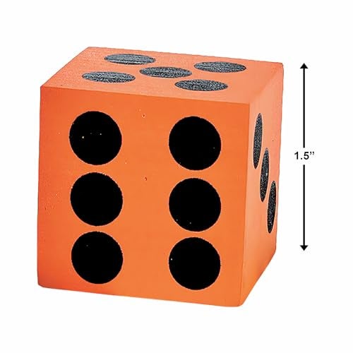 Fun Express - Foam Dice Assortment - Toys - Games - Indoor & Mini Game Sets - 12 Pieces - Image 4