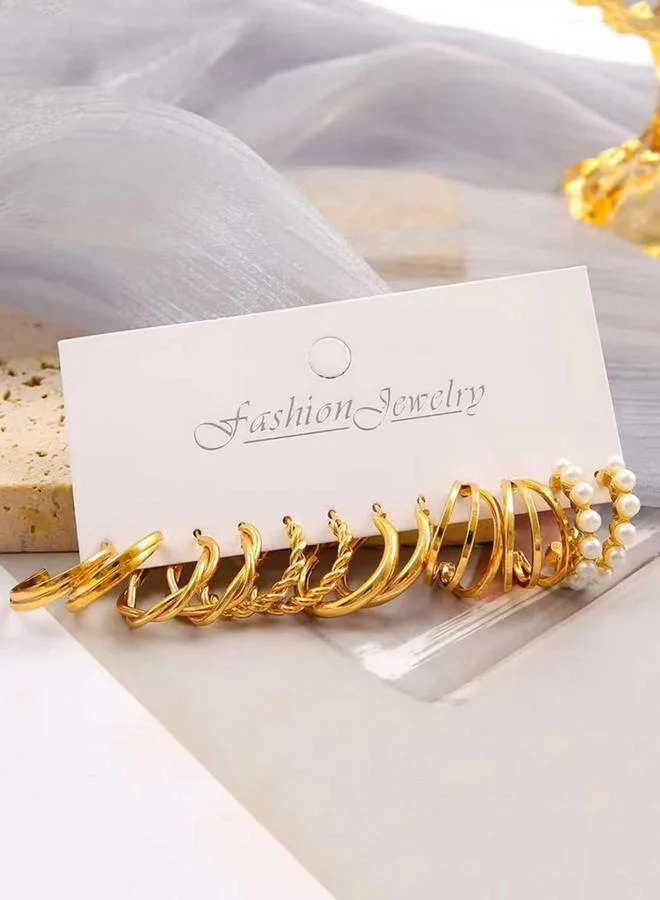 Take Two Set of 6 - Gold Hoop Earrings