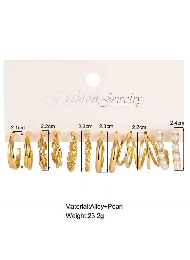 Take Two Set of 6 - Gold Hoop Earrings - Image 3