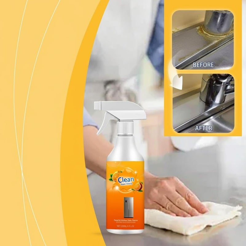 Powerful Kitchen Foam Cleaner, All Purpose Heavy Oil Cleaning Agent, Multipurpose Kitchen Cleaner Spray for Countertops, Ovens, Pots, Surfaces, Appliances, Refreshing Scent - Image 4