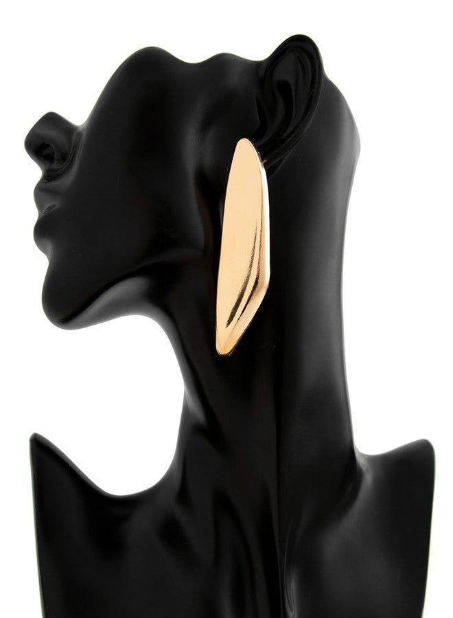 MIFYNN Chunky Gold Dangle Drop Earrings - Large Geometric Statement Earrings - Minimalist Trendy Exaggerated Abstract Earrings for Women - Image 4