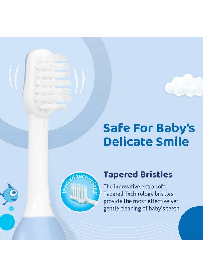 Chicco Infant Manual Toothbrush Blue 6M-36M, Pack Of 1 - Image 3