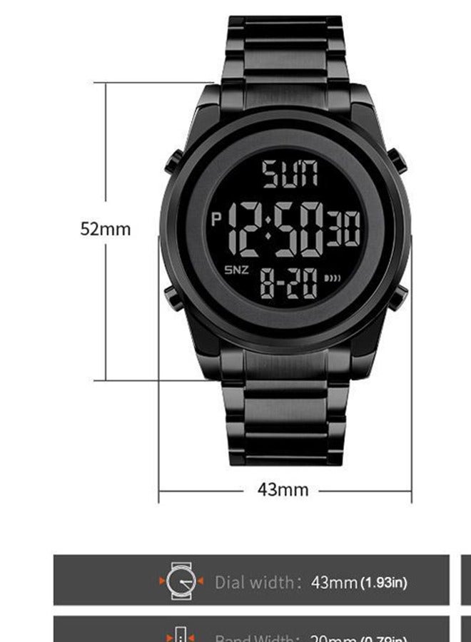 dida-cosmos Digital Business Watch Black Electronic timekeeping device Technological Advanced Modern electronic timepiece watch - Image 4