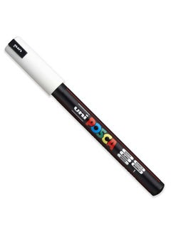 POSCA Posca - Ultra Fine to Fine Paint Marker Pens Set - PC-1MR, PC-1M, PC-3M - White Ink - Pack of 3  - Image 2