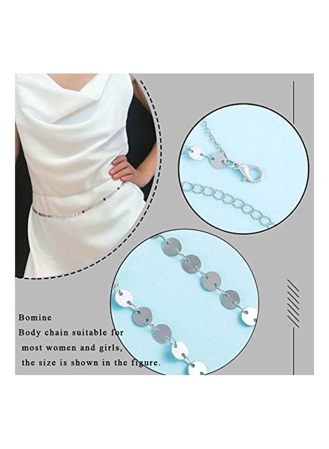 الطبقات الترتر الخصر سلسلة فستان البطن الجسم - Image 4