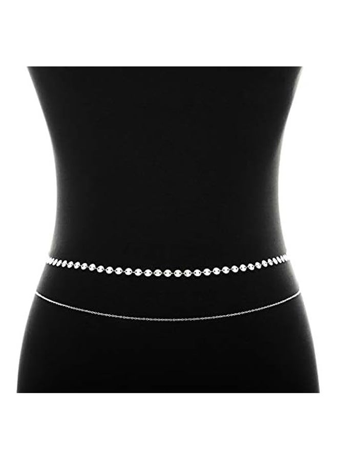 الطبقات الترتر الخصر سلسلة فستان البطن الجسم - Image 3