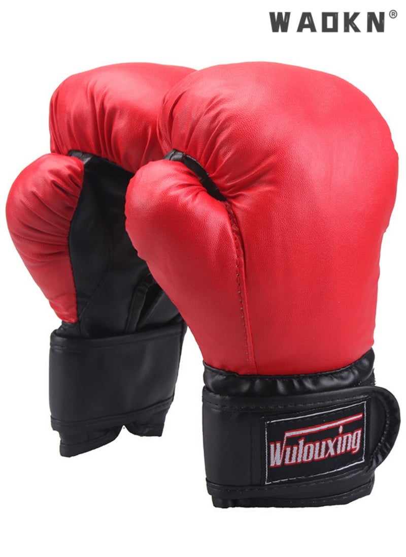 WAOKN - Kids Boxing Gloves, Mini Boxing Gloves for Training Sparring Kickboxing Fighting,Professional Training Gloves,PU Leather Punching Bag Training Gloves for Kids,Teens,Youth,Beginners,Boys,Girls - Image 1