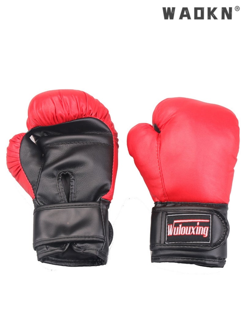 WAOKN - Kids Boxing Gloves, Mini Boxing Gloves for Training Sparring Kickboxing Fighting,Professional Training Gloves,PU Leather Punching Bag Training Gloves for Kids,Teens,Youth,Beginners,Boys,Girls - Image 1
