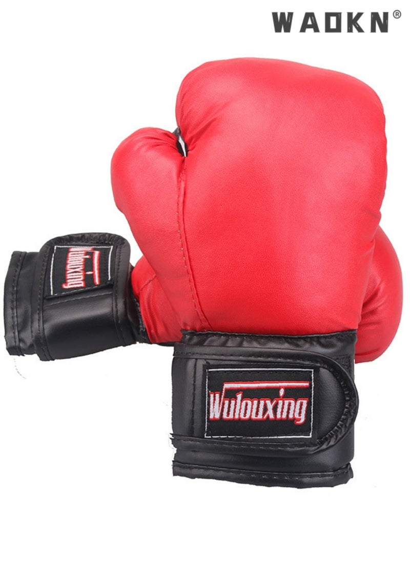 WAOKN - Kids Boxing Gloves, Mini Boxing Gloves for Training Sparring Kickboxing Fighting,Professional Training Gloves,PU Leather Punching Bag Training Gloves for Kids,Teens,Youth,Beginners,Boys,Girls - Image 1