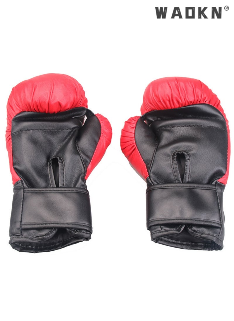 WAOKN - Kids Boxing Gloves, Mini Boxing Gloves for Training Sparring Kickboxing Fighting,Professional Training Gloves,PU Leather Punching Bag Training Gloves for Kids,Teens,Youth,Beginners,Boys,Girls - Image 1