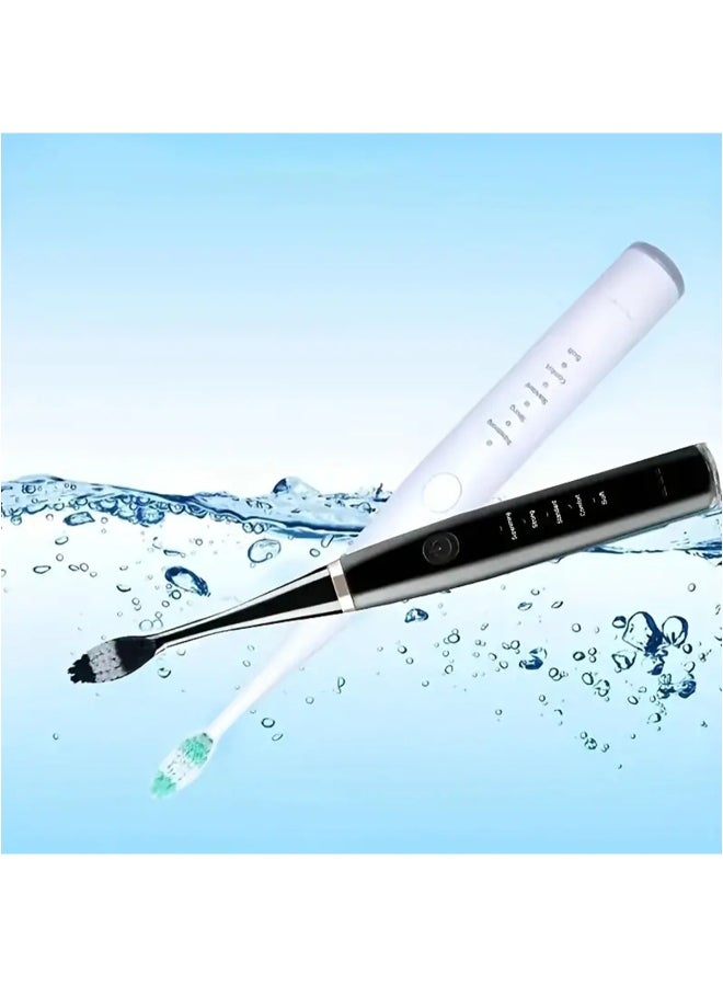 Hihonor Electric Toothbrush for Adults and Kids, Teeth Cleaner Kit With Electric Toothbrush, Home Oral Care, Multiple Cleaning Modes, USB Rechargeable With Tool Accessories(Black) - Image 4