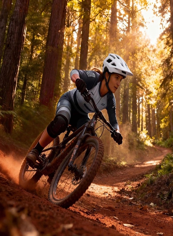 بات فوكس خوذة دراجة BATFOX للرجال والنساء البالغين - خوذة قابلة للتعديل للدراجات الجبلية والطرق (54-61 سم) مع تهوية فائقة الخفة - Image 4