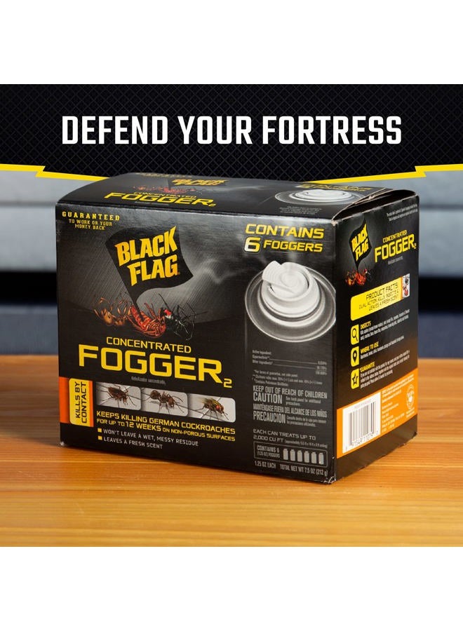 Black Flag Concentrated Fogger, 6 Count-1.25 Ounce Cans, Indoor Insecticide, 1 Pack - Image 5