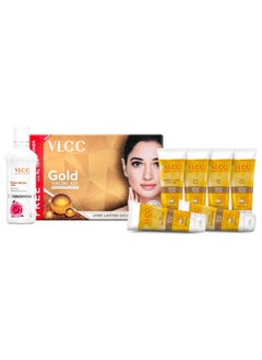 VLCC VLCC Gold Facial Kit + FREE Rose Water Toner | 300gm + 100ml  - Image 3