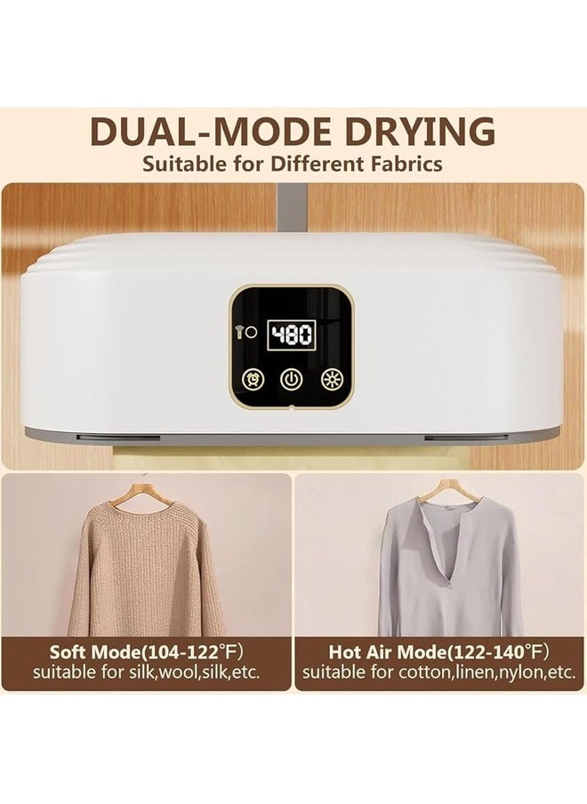 Generic - Portable Laundry Dryer MultiFunction Electric Drying Machine Mini Clothes Dryer with Dryer Bag 2 Speed ​​Adjustable Mini Drying Machine Mini Foldable Dryer for Delicate Clothes - Image 1