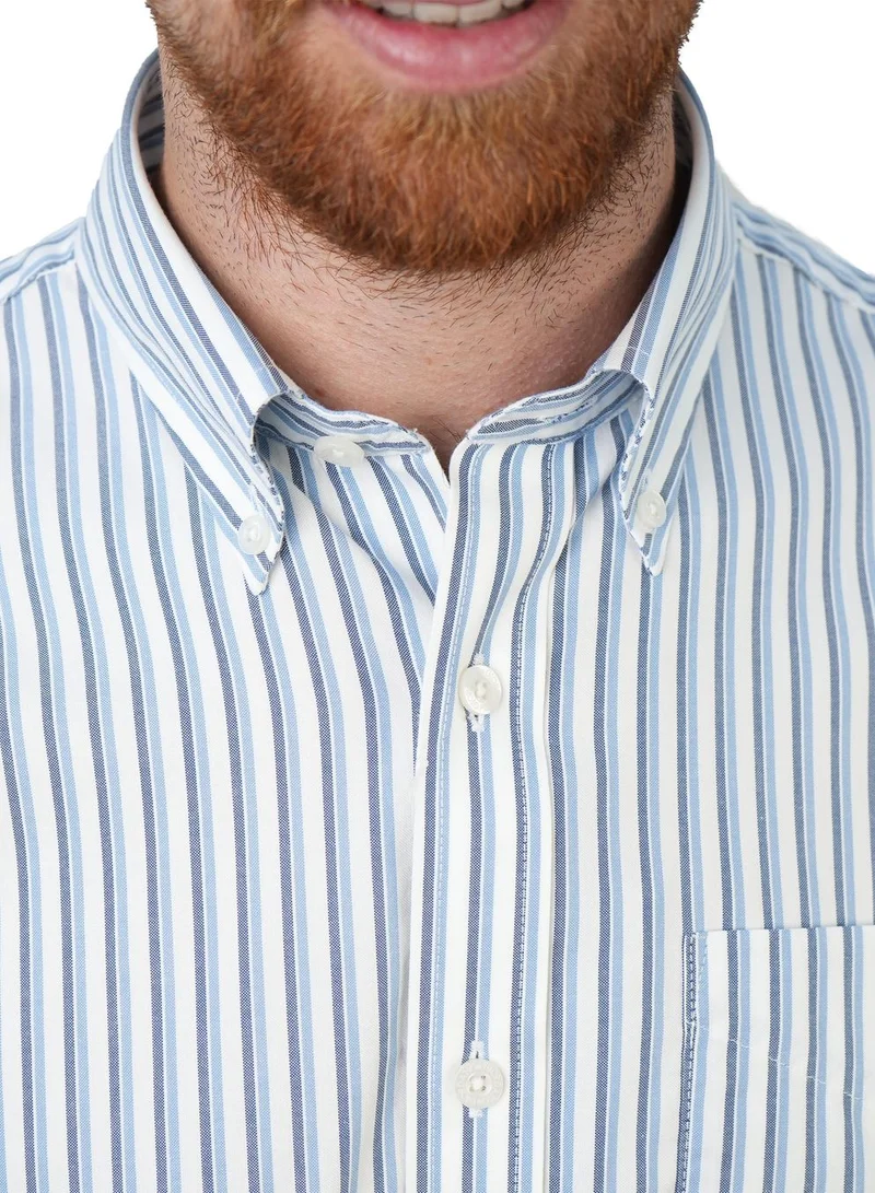 GIORDANO  Men's Wrinkle-Free Long Sleeve Cotton Oxford Shirt for Men | Best Price UAE