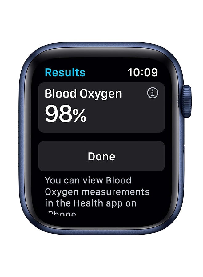 Apple Renewed - Watch Series 6 GPS + Cellular 44mm Blue Aluminium Case With Sport Band Black Blue - Image 3