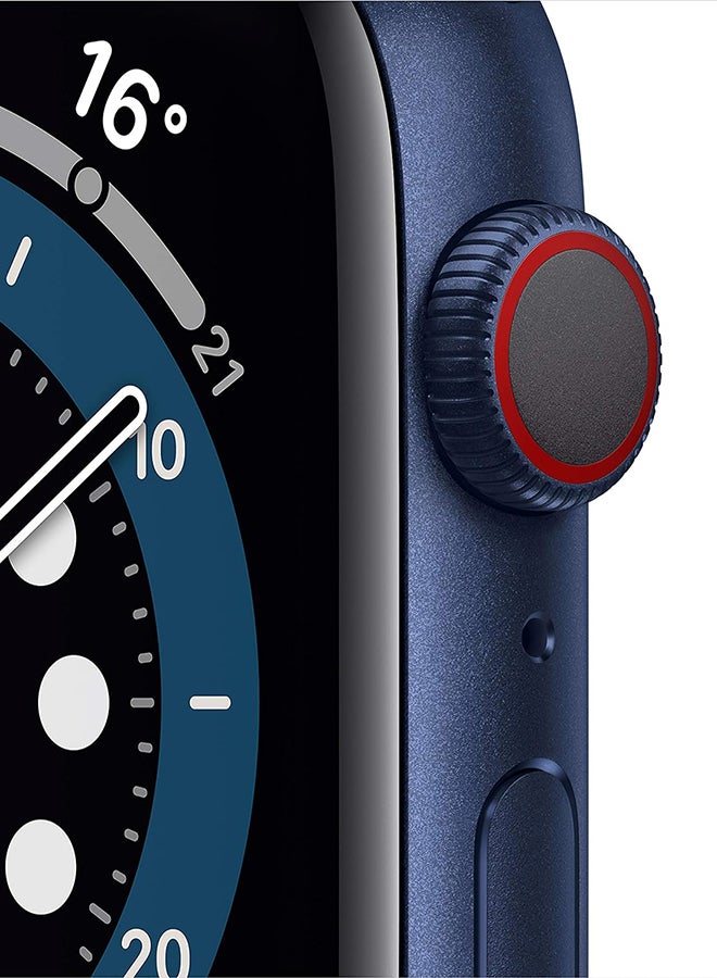Apple Renewed - Watch Series 6 GPS + Cellular 44mm Blue Aluminium Case With Sport Band Black Blue - Image 2