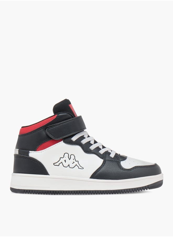 Kappa Boys' Logo Detail Sports Shoes with Hook and loop Closure  - Image 3