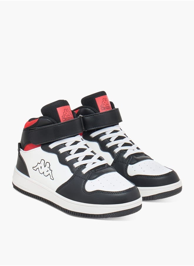 Kappa Boys' Logo Detail Sports Shoes with Hook and loop Closure  - Image 2