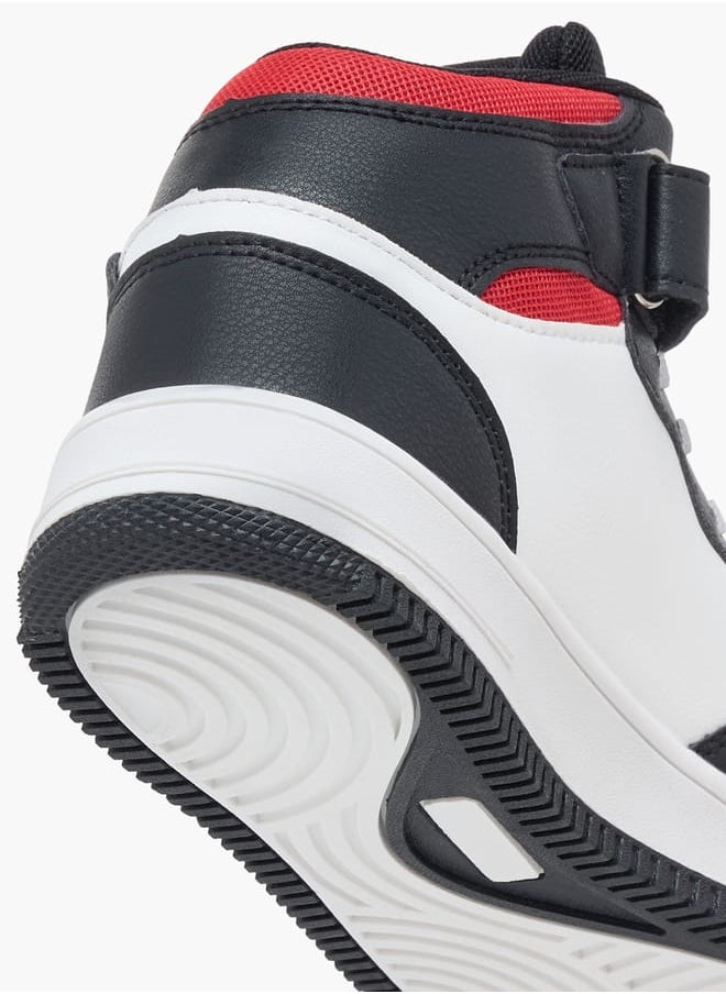 Kappa Boys' Logo Detail Sports Shoes with Hook and loop Closure  - Image 5