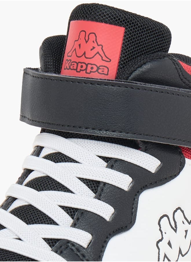 Kappa Boys' Logo Detail Sports Shoes with Hook and loop Closure  - Image 4