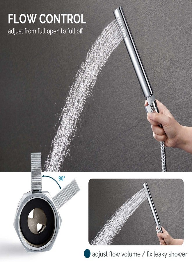 Angle Simple Shower Flow Water Valve, Brass Shut Off Valve for Hand Shower, RV Hose Flow Restrictor, Chrome - Image 4