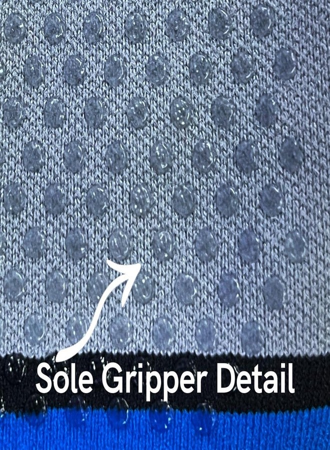 زنسا جوارب ضغط Zensah Deadlift Gripper - حماية للساقين لرفع الأثقال، سباقات العقبات (زوج واحد - أسود/أزرق، كبير) - Image 4