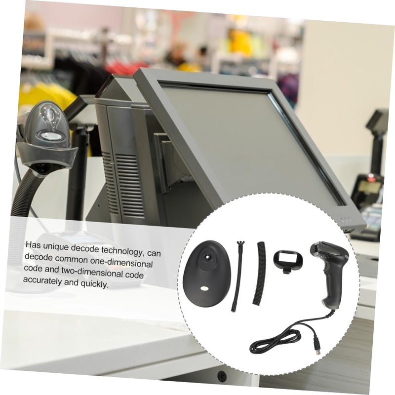 Heavy Duty USB Barcode Scanner Stand for Supermarket Warehouse with Easy Installation - Image 5