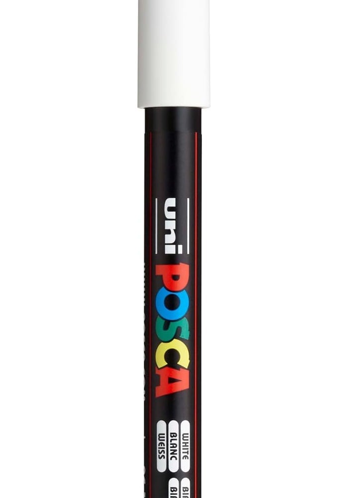Posca Marker 1M - White Paint Pen for Art, Fabric, and School Supplies - Image 1